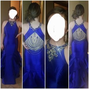 Royal Blue Pageant/prom dress size 10